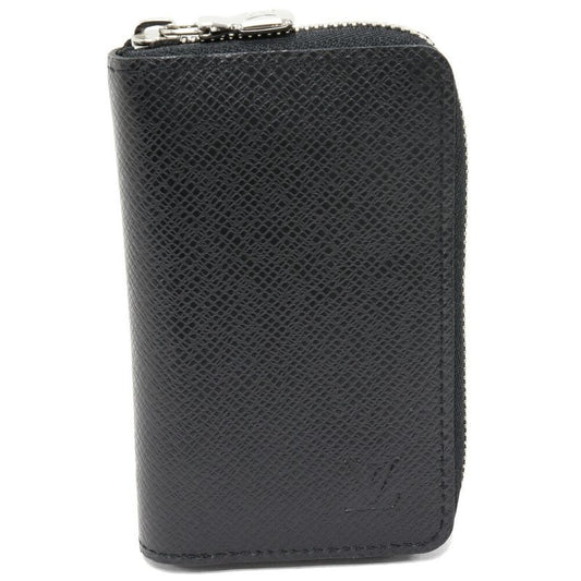 Louis Vuitton Coin Case Taiga Noir Black Zippy Coin Purse M30511