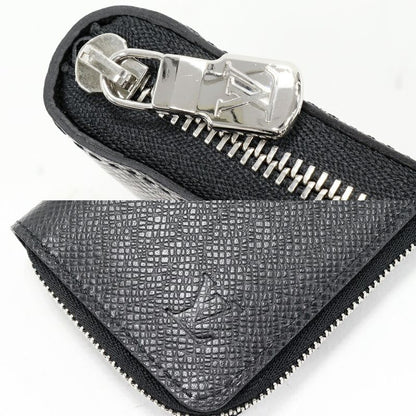 Louis Vuitton Coin Case Taiga Noir Black Zippy Coin Purse M30511