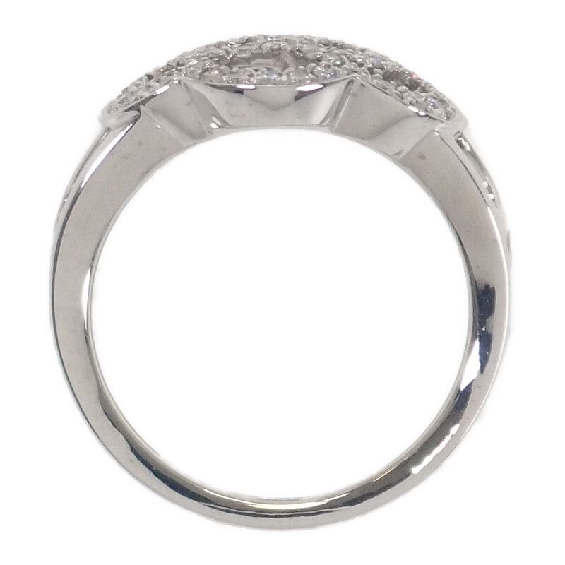 Chanel Camellia Diamond Ring J10807 Size 10 Size 50 Ring 18kwhite Gold 18K