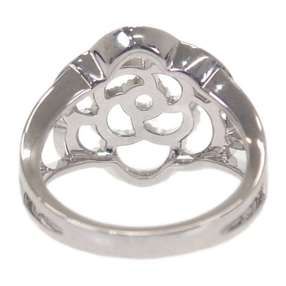 Chanel Camellia Diamond Ring J10807 Size 10 Size 50 Ring 18kwhite Gold 18K