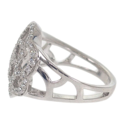 Chanel Camellia Diamond Ring J10807 Size 10 Size 50 Ring 18kwhite Gold 18K