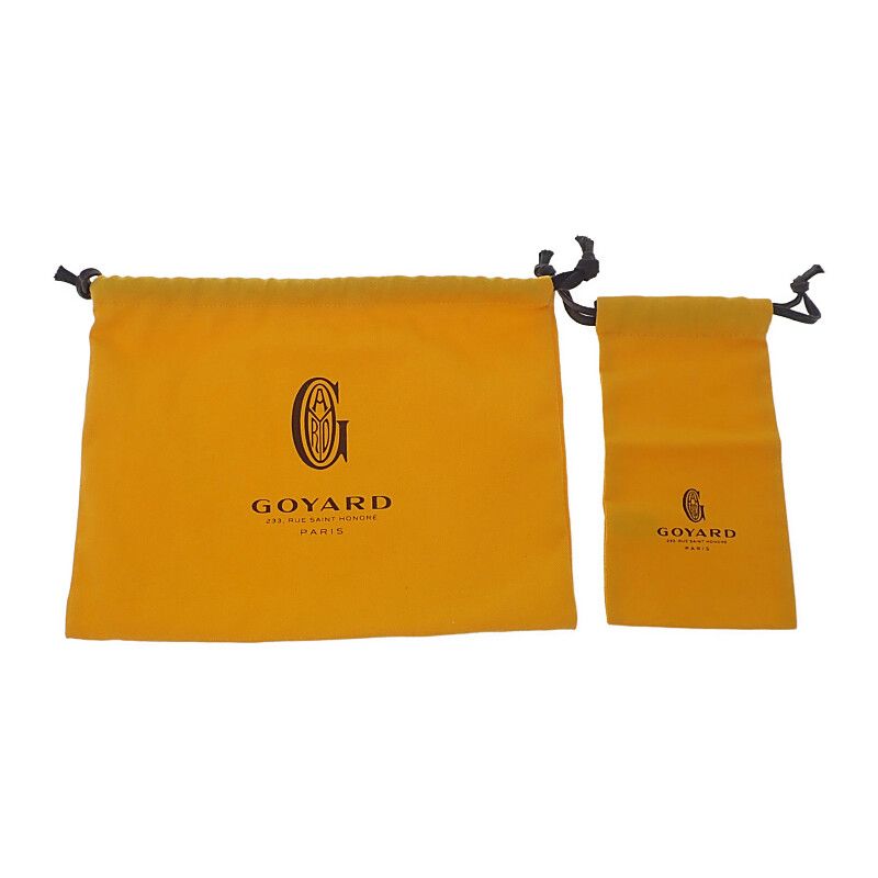 Goyard Plumet Pouch Wallet Herringbone Shoulder Bag Calf Goyardine Canvas Green