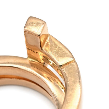 Tiffany & Co Tiffany & Co Ring T-Square Wrap 18k Pink Gold Diamonds Pink Gold