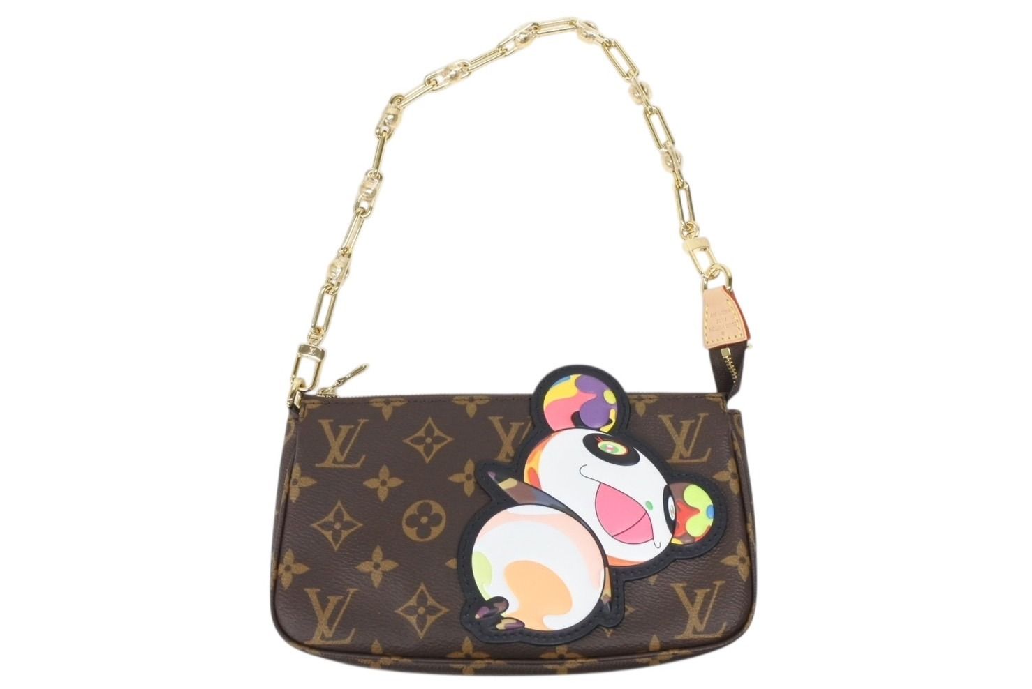 Louis Vuitton LV Takashi Murakami Monogram Panda Pochette Accessoires Pouch