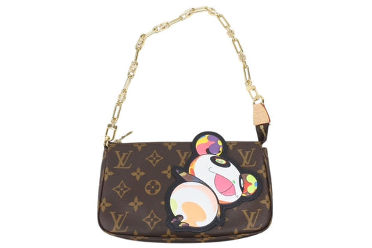 Louis Vuitton LV Takashi Murakami Monogram Panda Pochette Accessoires Pouch