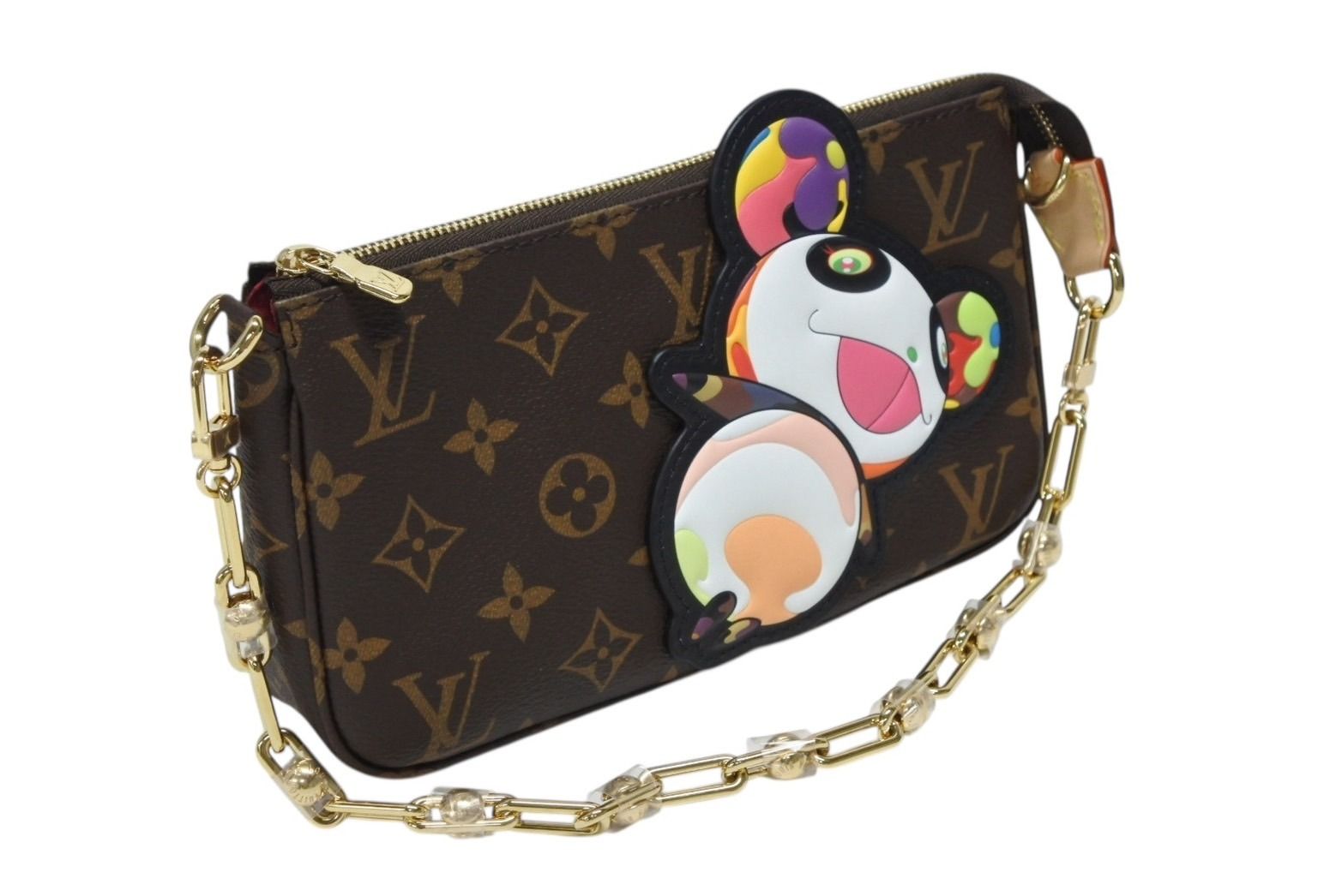 Louis Vuitton LV Takashi Murakami Monogram Panda Pochette Accessoires Pouch — view 4