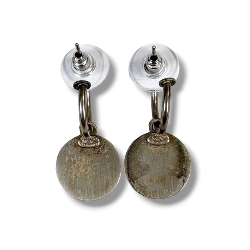 Chanel Coco Mark Hoop Earrings 1999 99A Swing Earrings Vintage