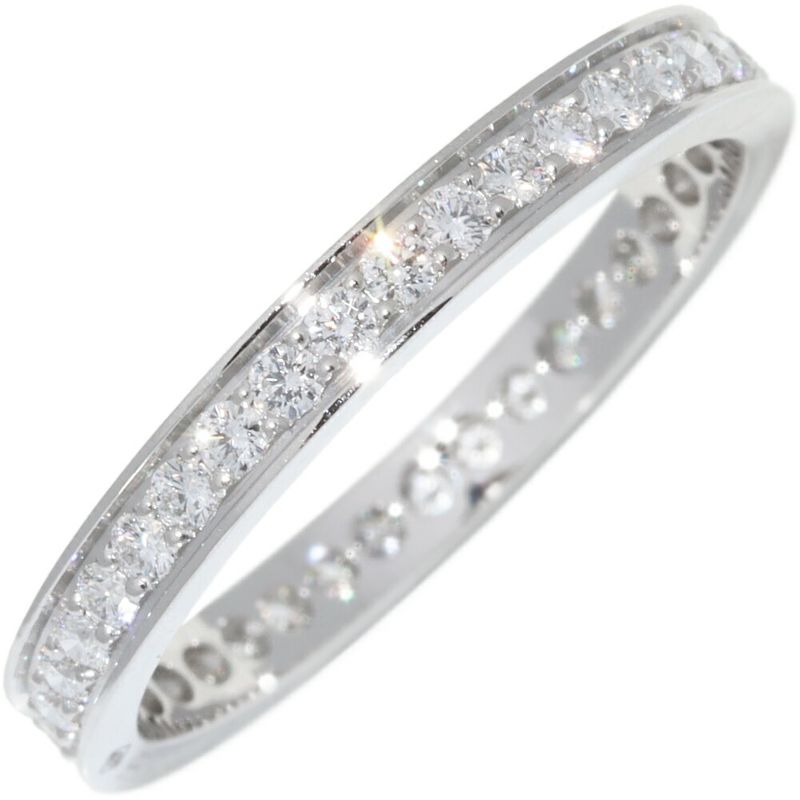 Cartier Ring Pt950 Diamond 39P (038ct) Ballerina Wedding Ring Full Diamond