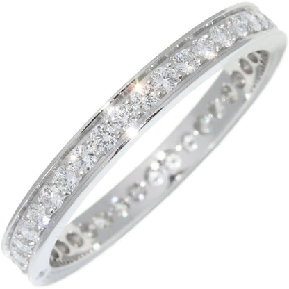Cartier Ring Pt950 Diamond 39P (038ct) Ballerina Wedding Ring Full Diamond