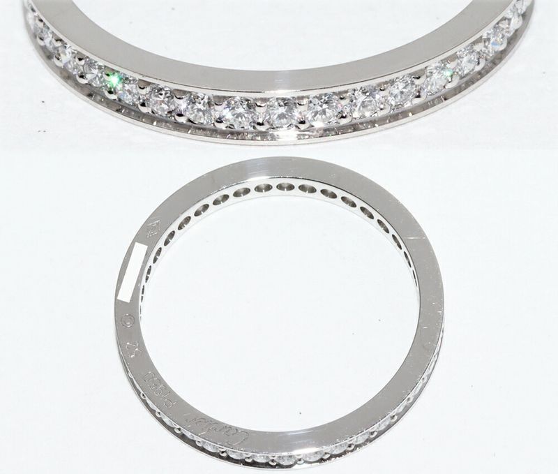 Cartier Ring Pt950 Diamond 39P (038ct) Ballerina Wedding Ring Full Diamond