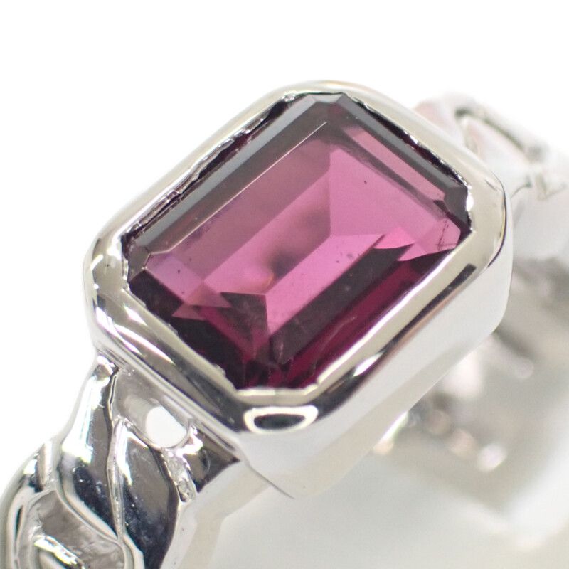 Chanel Première #11.5 Ring 18K White Gold White Gold Pink Garnet Ladies [A Rank