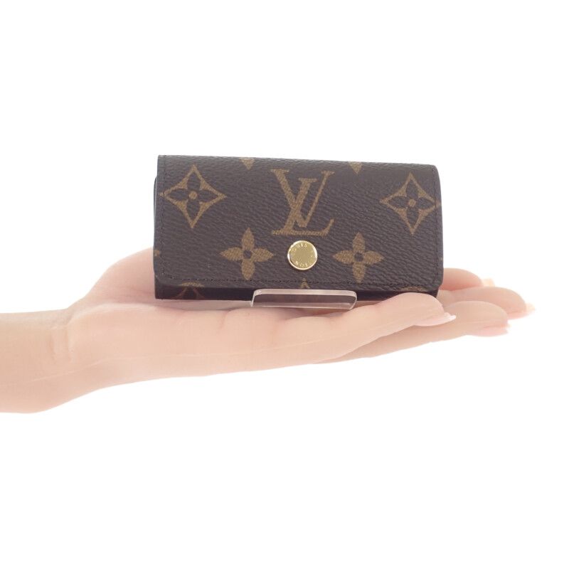 Louis Vuitton Multicles 4 M69517 Monogram Key Case Brown Men's Women's [S Rank