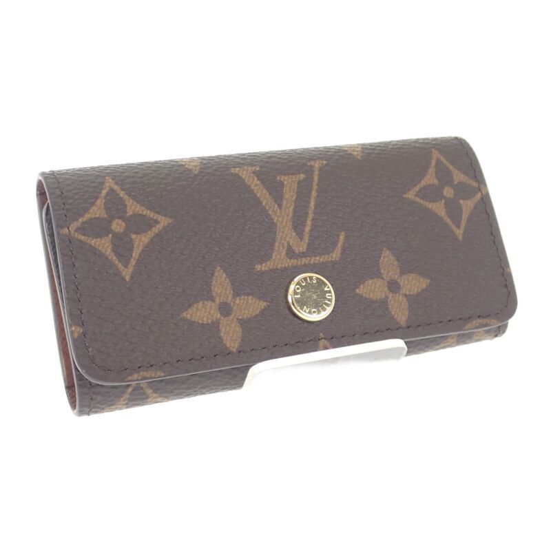 Louis Vuitton Multicles 4 M69517 Monogram Key Case Brown Men's Women's [S Rank