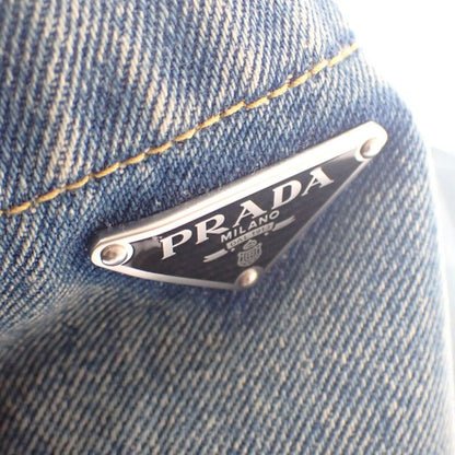 Prada Oversized Organic Denim 38 Gfc036_13z6_f0ban_s_ooo Long Sleeve Shirt