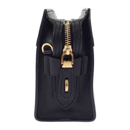 Prada Esplanade Bag 1bh043 Shoulder Bag Saffiano Gray Black Ladies [AB Rank