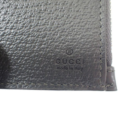 Gucci GG Coin Wallet 760238 Bifold Wallet GG Supreme Canvas Leather Gray Men