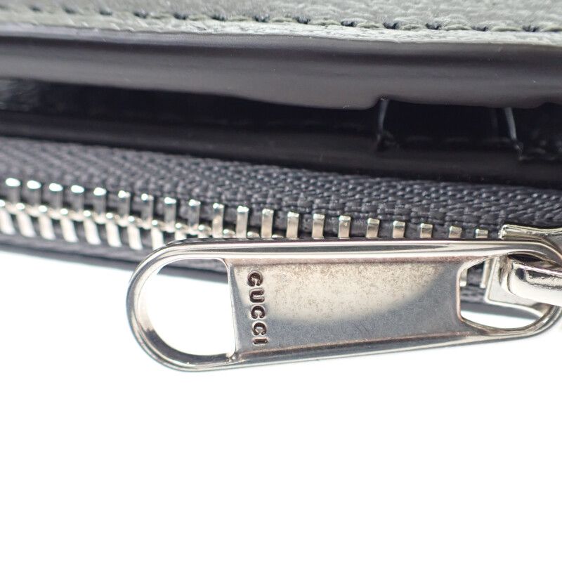Gucci GG Coin Wallet 760238 Bifold Wallet GG Supreme Canvas Leather Gray Men