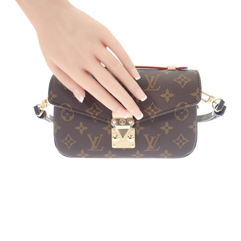 Louis Vuitton Pochette Metis EW M46279 Handbag 3WAY Bag Monogram Canvas Brown