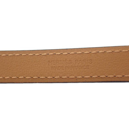 Hermes Pop H15 H081087 Belt Vaux Epson Black Gold Hardware Ladies [SA Rank