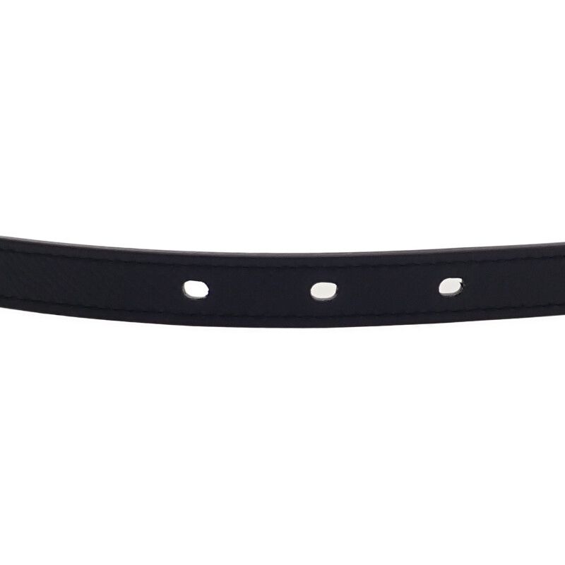 Hermes Pop H15 H081087 Belt Vaux Epson Black Gold Hardware Ladies [SA Rank
