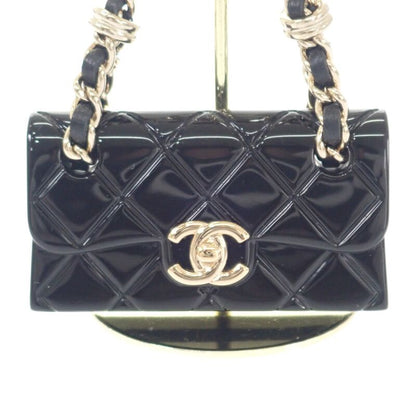 Chanel Matelasse Chain Bag Aba121_b09999_nl990 Bag Charm Resin Black Ladies