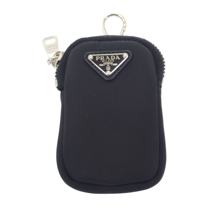 Prada Padette Nylon 1bc151 Shoulder Bag Black Silver Hardware Women's Gift