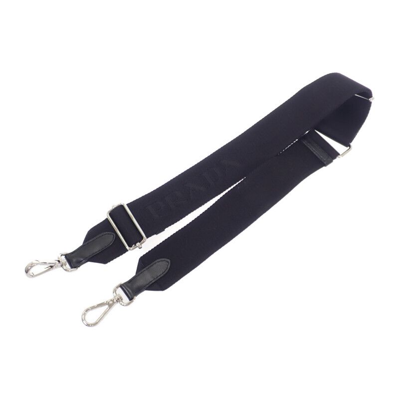 Prada Padette Nylon 1bc151 Shoulder Bag Black Silver Hardware Women's Gift