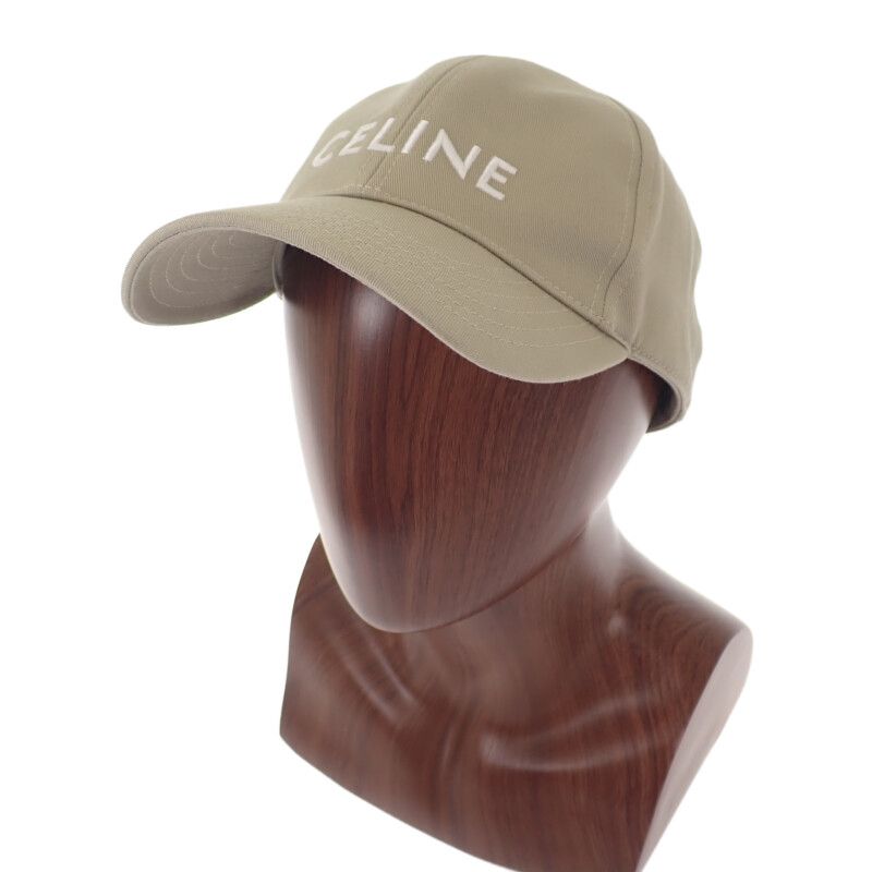 Celine Baseball 2aus9228r.02bg Cap Cotton Beige Men Ladies Hat Logo Sporty Gift