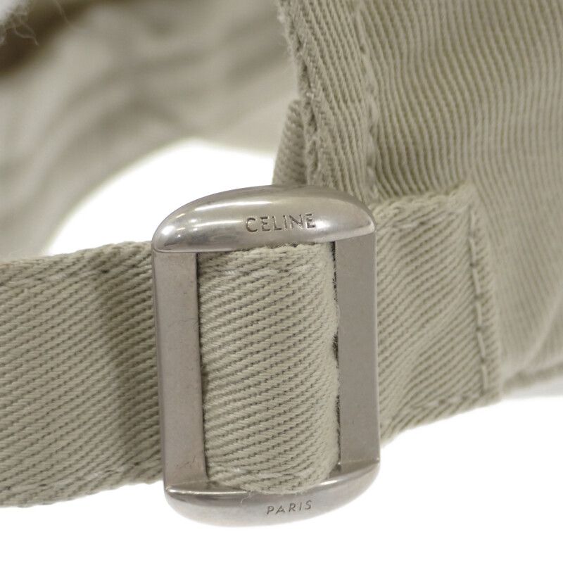 Celine Baseball 2aus9228r.02bg Cap Cotton Beige Men Ladies Hat Logo Sporty Gift