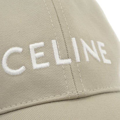 Celine Baseball 2aus9228r.02bg Cap Cotton Beige Men Ladies Hat Logo Sporty Gift