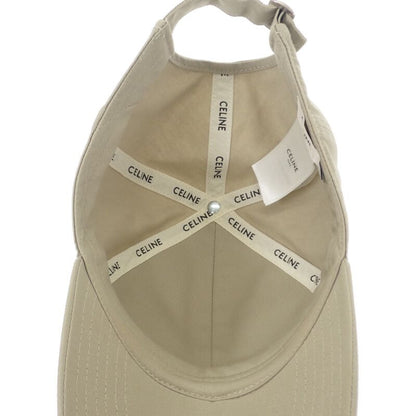 Celine Baseball 2aus9228r.02bg Cap Cotton Beige Men Ladies Hat Logo Sporty Gift