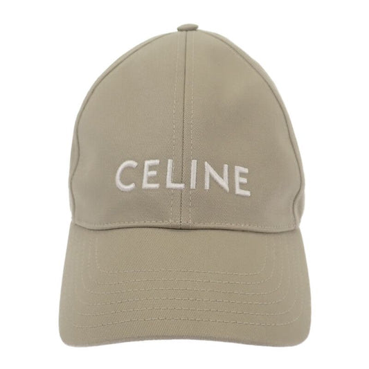 Celine Baseball 2aus9228r.02bg Cap Cotton Beige Men Ladies Hat Logo Sporty Gift