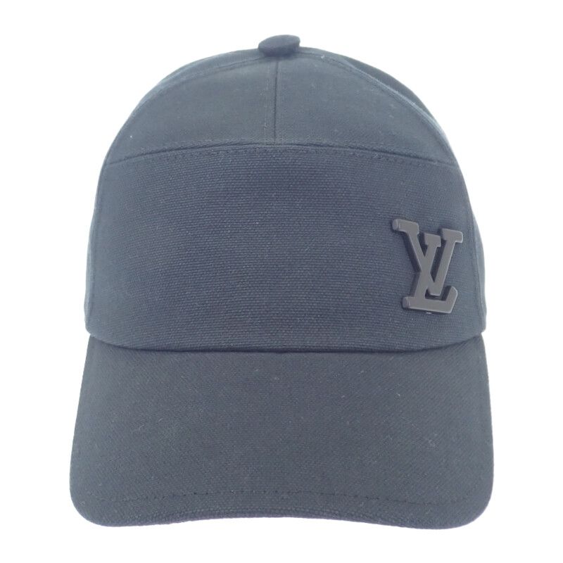 Louis Vuitton Aerogram 58 M77124 Cap Cotton Black Men's Women's [grade A