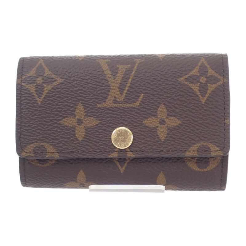 Louis Vuitton Multicles 6 M62630 Key Case Monogram Canvas Brown Gold Hardware
