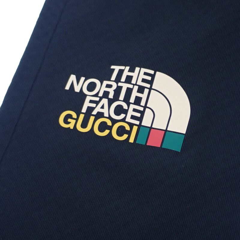 Gucci THE North FACE Collaboration Trekking Long S 663910 Pants Polyester Black