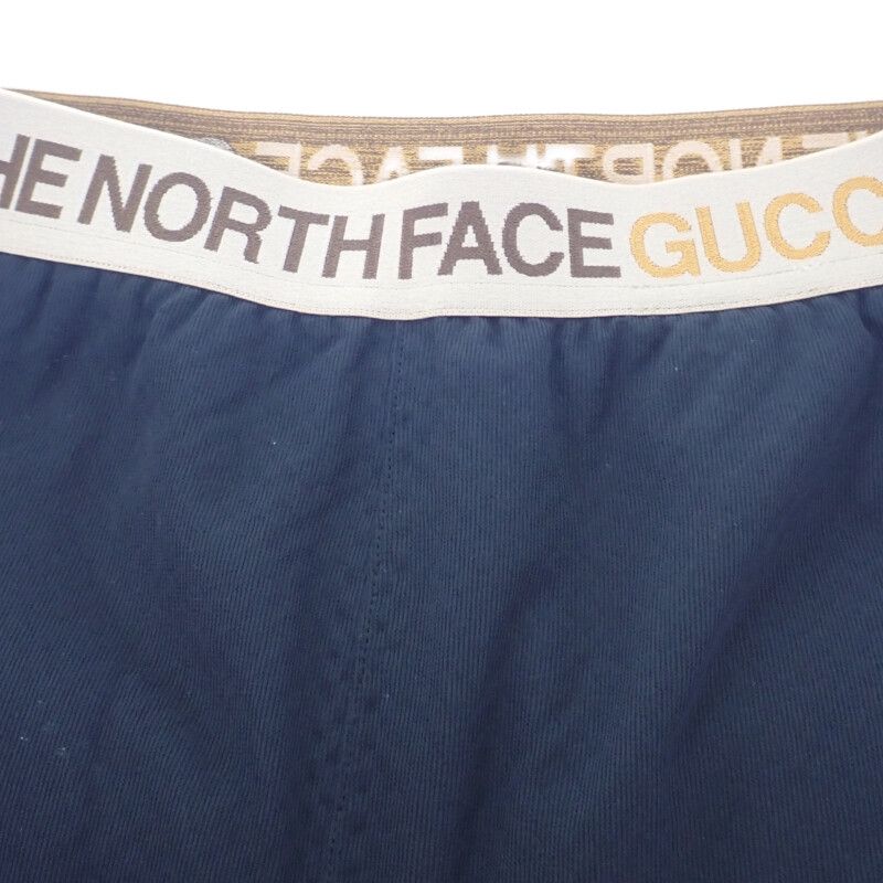 Gucci THE North FACE Collaboration Trekking Long S 663910 Pants Polyester Black