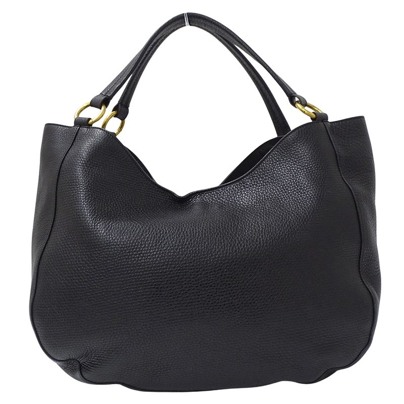 Gucci Bag Women's Brand Tote Shoulder Bag Interlocking G Leather Black 309531