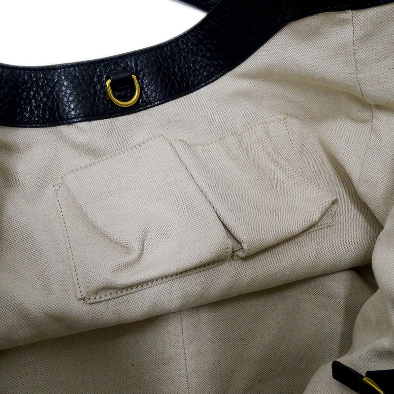 Gucci Bag Women's Brand Tote Shoulder Bag Interlocking G Leather Black 309531