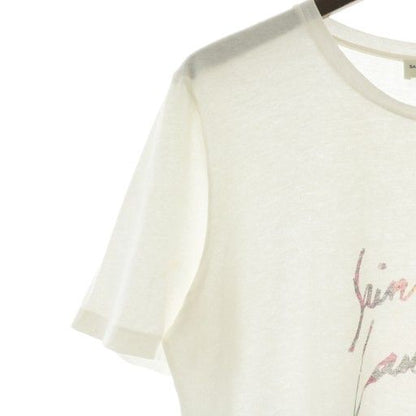 Saint Laurent Paris 18SS T-shirt Cut And Sewn Short Sleeves Crew Neck Logo XS