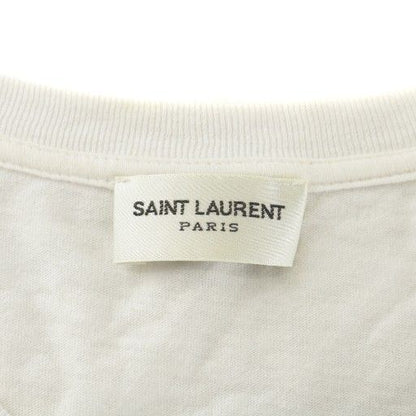 Saint Laurent Paris 18SS T-shirt Cut And Sewn Short Sleeves Crew Neck Logo XS