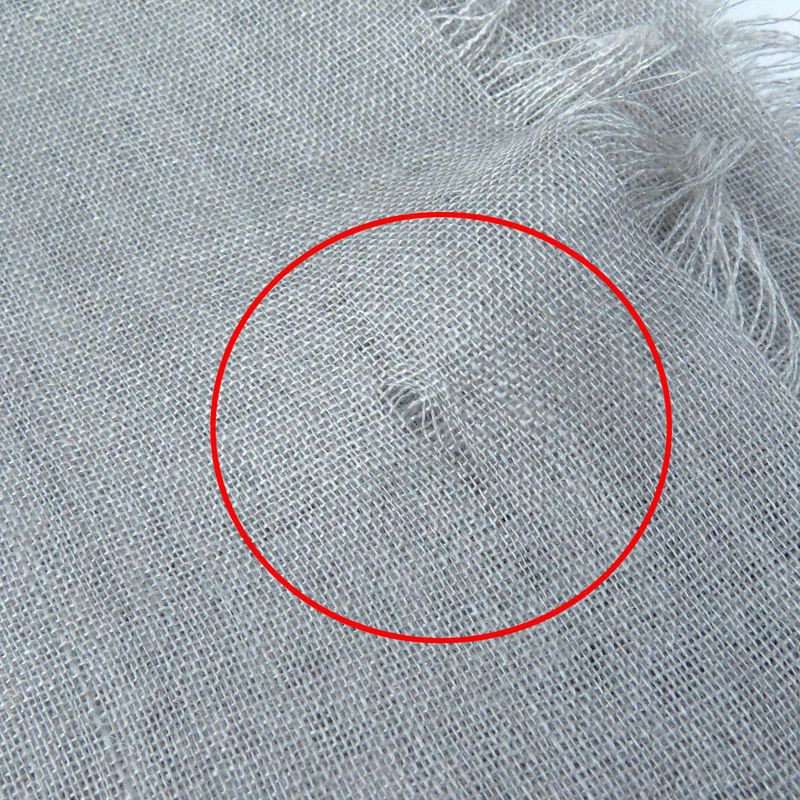 CHANEL 2021 21B Coco Mark Logo Allover Cashmere Silk Scarf Shawl Grayish Made