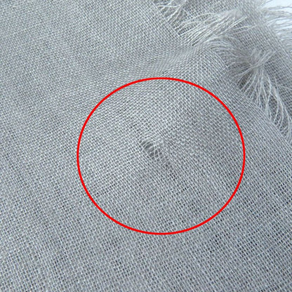 CHANEL 2021 21B Coco Mark Logo Allover Cashmere Silk Scarf Shawl Grayish Made