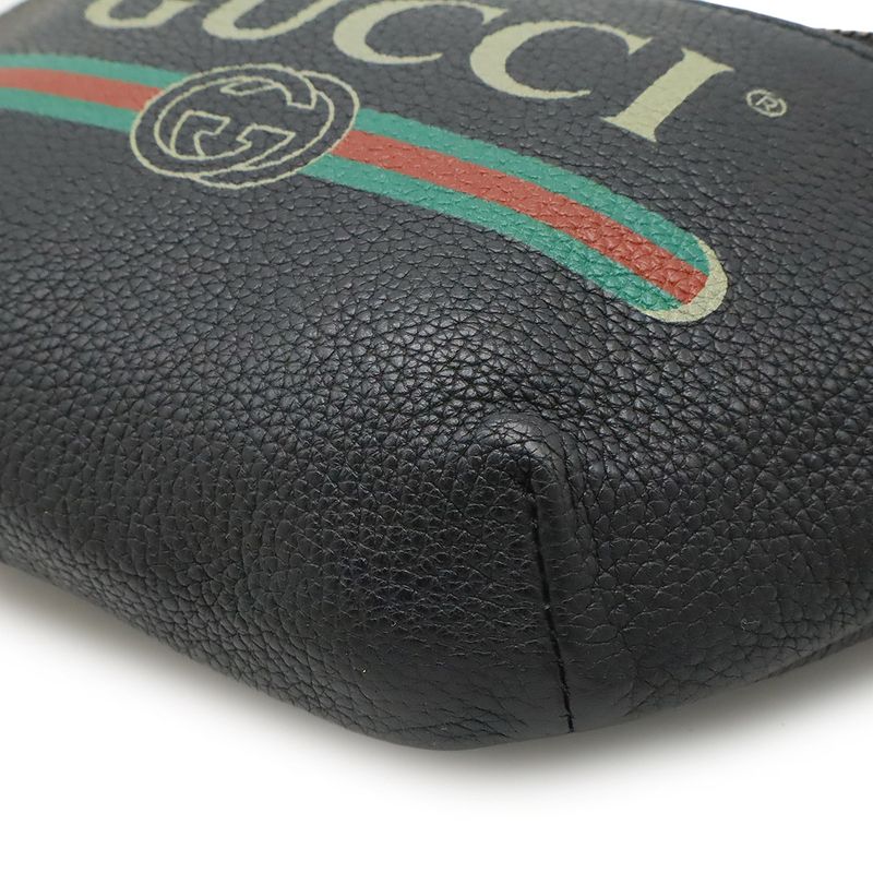 Gucci Printed Small Belt Bag Sherry Line Waist Bag Hip Bag Body Bag Leather