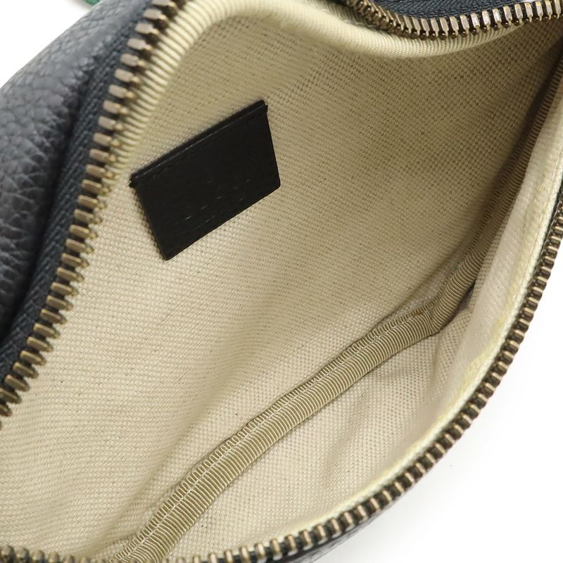 Gucci Printed Small Belt Bag Sherry Line Waist Bag Hip Bag Body Bag Leather