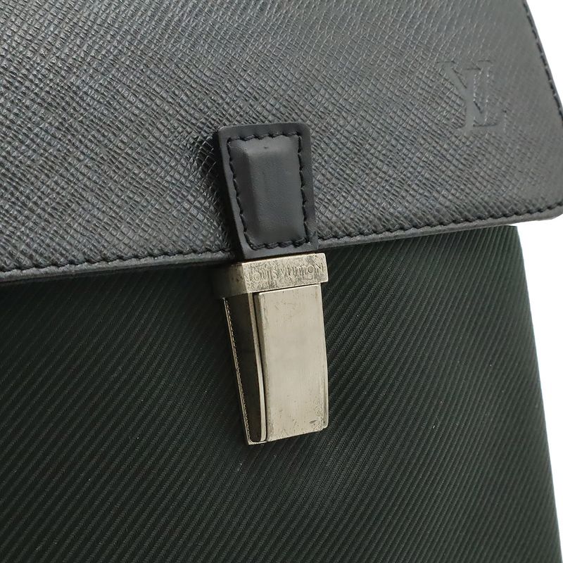 Louis Vuitton Taiga Sarah Tov PM Shoulder Bag Crossbody Canvas Leather Ardoise