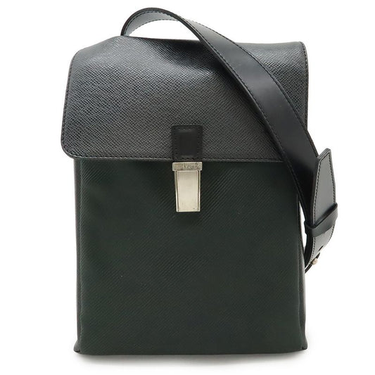 Louis Vuitton Taiga Sarah Tov PM Shoulder Bag Crossbody Canvas Leather Ardoise