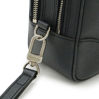 Louis Vuitton Taiga Pavel Second Bag Clutch Bag Leather Ardoise Black Silver