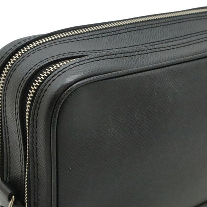 Louis Vuitton Taiga Pavel Second Bag Clutch Bag Leather Ardoise Black Silver