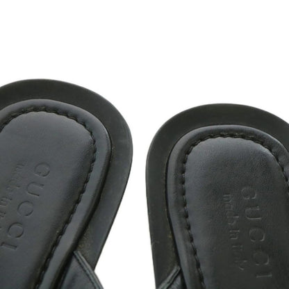 Gucci Flip Flops Thong Leather GG Supreme Sherry Line 6.5 25.5cm (10.04in)