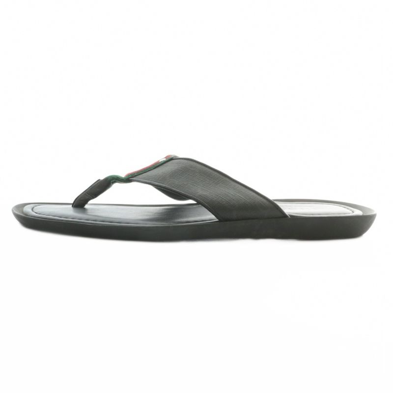 Gucci Flip Flops Thong Leather GG Supreme Sherry Line 6.5 25.5cm (10.04in)